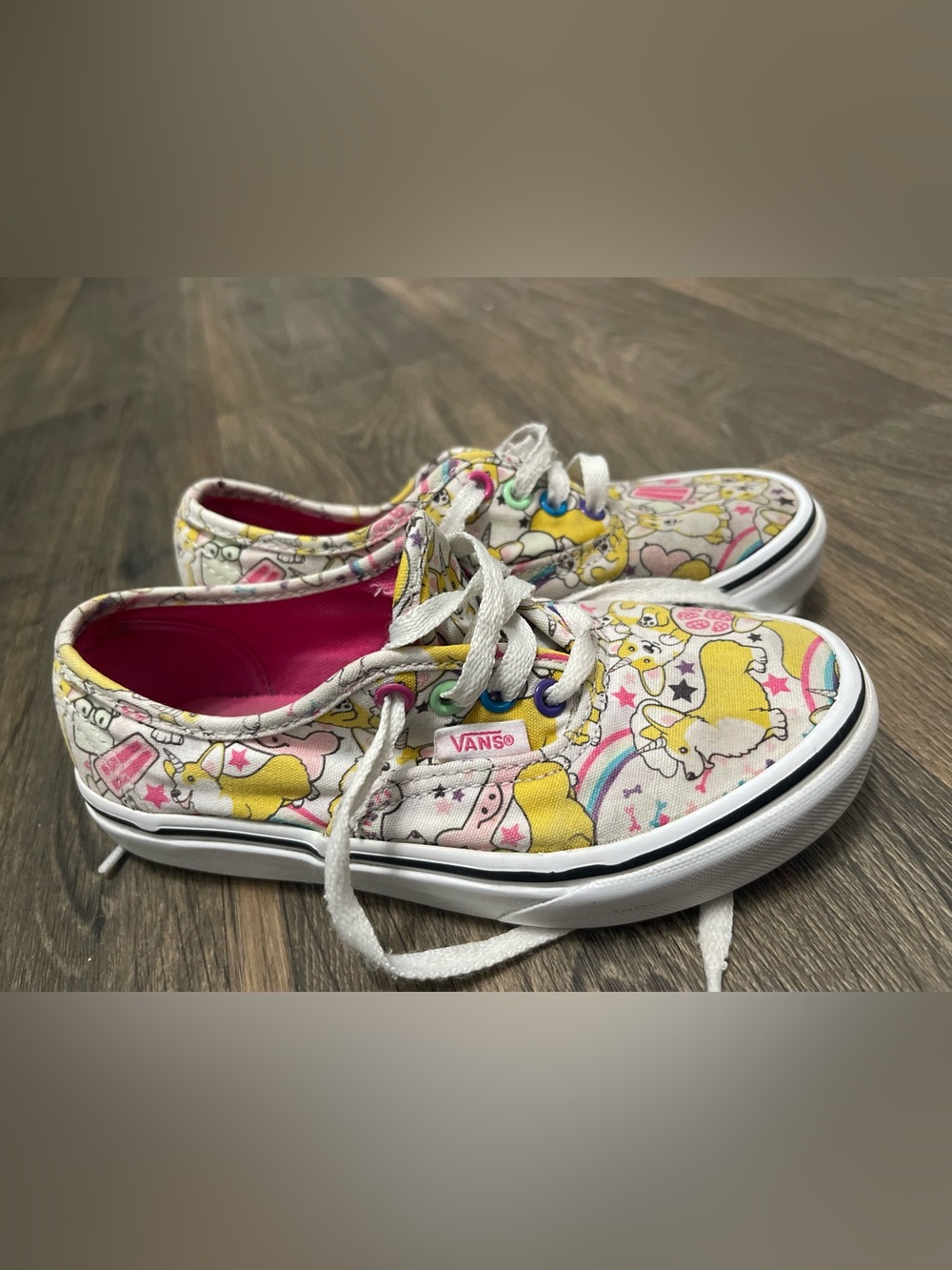 Vans Shoes |  Uni-Corgi Rainbow Pattern Low Top Sneakers